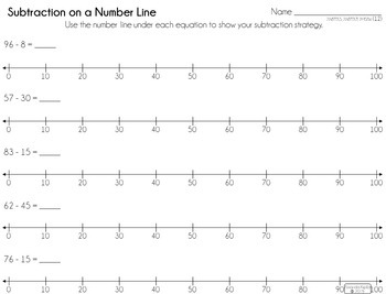 subtracting 2 digit numbers by second grade success by amanda kipfer