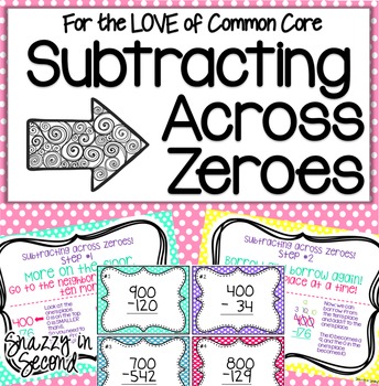 Preview of Subtracting Across Zeroes Pack {Common Core}