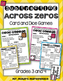 Subtracting Across Zeros Card and Dice Games for Third and