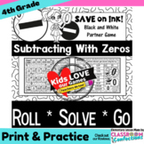 Subtracting Across Zeros Game: 4th Grade Math: 4.NBT.B.4
