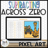 Subtracting Across Zeros Mystery Picture Pixel Art