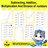 Subtracting, Addition, Multiplication And Division of numb