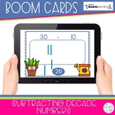 Subtracting Decade Numbers | Boom Cards 