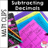 Subtracting Decimals Activity | Cut and Paste Math Worksheets