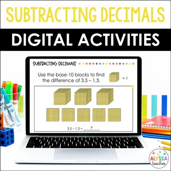 Preview of Subtracting Decimals Digital Activities