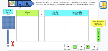 Preview of Subtracting Decimals - Lesson 2