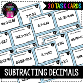 Subtracting Decimals Task Cards + Google Slides™ version