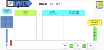 Preview of Subtracting Decimals - UNIT BUNDLE