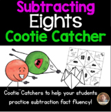 Subtracting EIGHTS Cootie Catcher/Fortune Teller- Perfect 