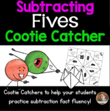 Subtracting FIVES Cootie Catcher/Fortune Teller- Perfect f