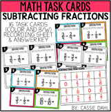 Subtracting Fractions Task Cards