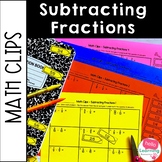 Subtracting Fractions Activity | Cut and Paste Math Worksheets