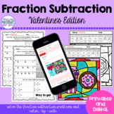 Subtracting Fractions | Color By Code Printable and Digita