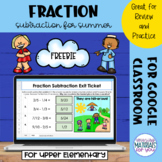 Subtracting Fractions | Summer Mystery Picture