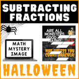 Subtracting Fractions | Halloween Math Mystery Digital Act