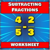 Subtracting Fractions Made easy | Worksheet