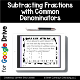 Subtracting Fractions Task Cards in Google Forms - Digital