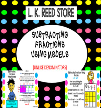 Preview of Subtracting Fractions Using Models PPT (Learning Activities, Distance Learning)
