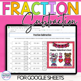 Subtracting Fractions | Valentines Mystery Picture