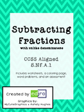 Subtracting Fractions With Unlike Denominators