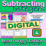 Subtracting Integers - DIGITAL Learning Station Resource P