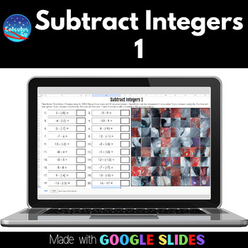 Preview of Subtract Integers | Google Sheets