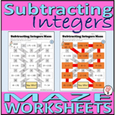 Subtracting Integers Maze Worksheets (4)