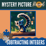 Subtracting Integers - Mystery Picture Jigsaw Puzzle - Big