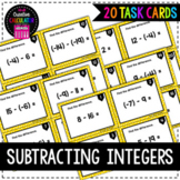Subtracting Integers Task Cards + Google Slides™ version