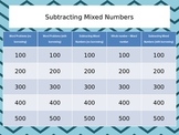 Subtracting Mixed Numbers Jeopardy
