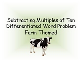 Subtracting Multiples of Tens Differentiated Word Problem 