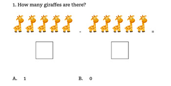 Preview of Subtracting Objects: Differences 0-5