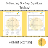 Subtracting One Step Equations Matching