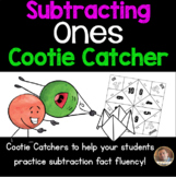 Subtracting Ones Cootie Catcher/Fortune Teller- Perfect fo