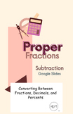 Subtracting Proper Fractions Slides