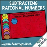 Subtracting Rational Numbers Digital Scavenger Hunt