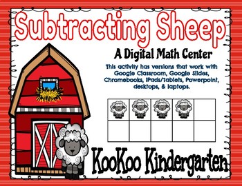 Preview of Subtracting Sheep-Google Classroom & Distance Learning
