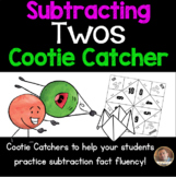 Subtracting Twos Cootie Catcher/Fortune Teller- Perfect fo
