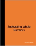 Subtracting Whole Numbers with Zeros using a grid (4 digit