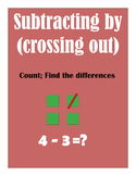 Subtracting by "crossing out" (0-20) : Subtract using squares.