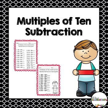 Preview of Subtracting multiples of ten