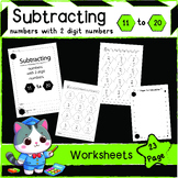2 digit Subtracting with numbers 11-20 /1st Grade -6th Gra