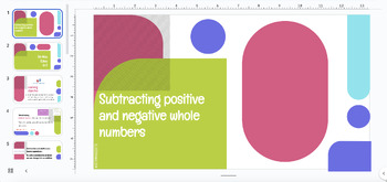 Preview of Subtracting positive and negative integers