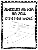 Subtracting with Base Ten Blocks (2 digit and 3 digit #'s)