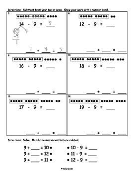 grade for maths 4 worksheets australia Singapore Subtraction Take from Number for Bonds Ten with