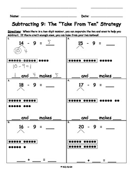 Singapore Maths Subtraction Worksheets & Teaching Resources | Tpt
