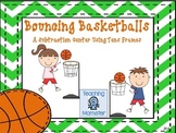 Subtracting with Tens Frames Math Center--Bouncing Basketballs