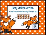 Subtracting with Tens Frames Math Center--Foxy Subtraction