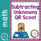 Subtracting with Unknown Missing Numbers QR Self Check Sco