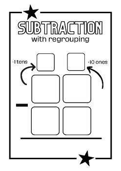 Addition and Subtraction with Regrouping Work Mats - 2 Digit & 3 Digit